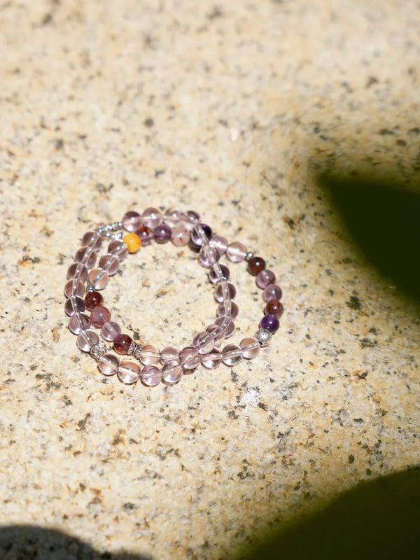 Lavender Wave Crystal Healing Bracelet