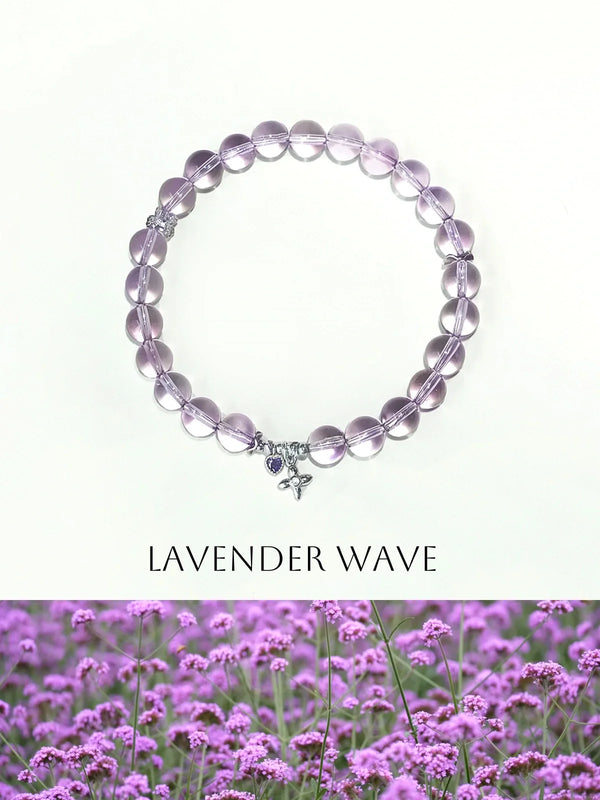 Lavender Wave Crystal Healing Bracelet