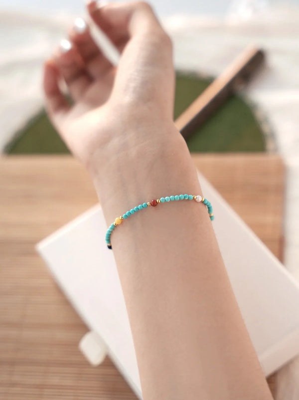 Bamboo Shadows Turquoise Intentional Bracelet