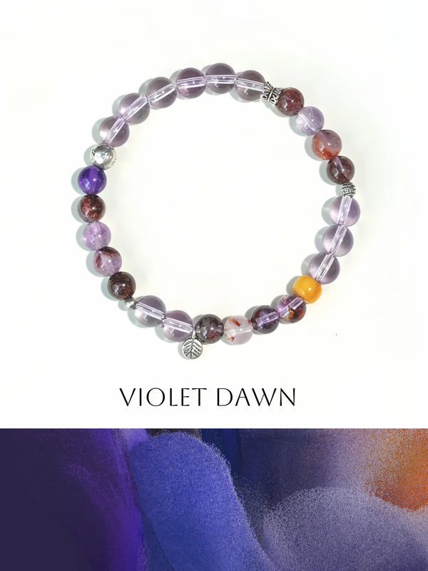 Violet Dawn Crystal Healing Bracelet