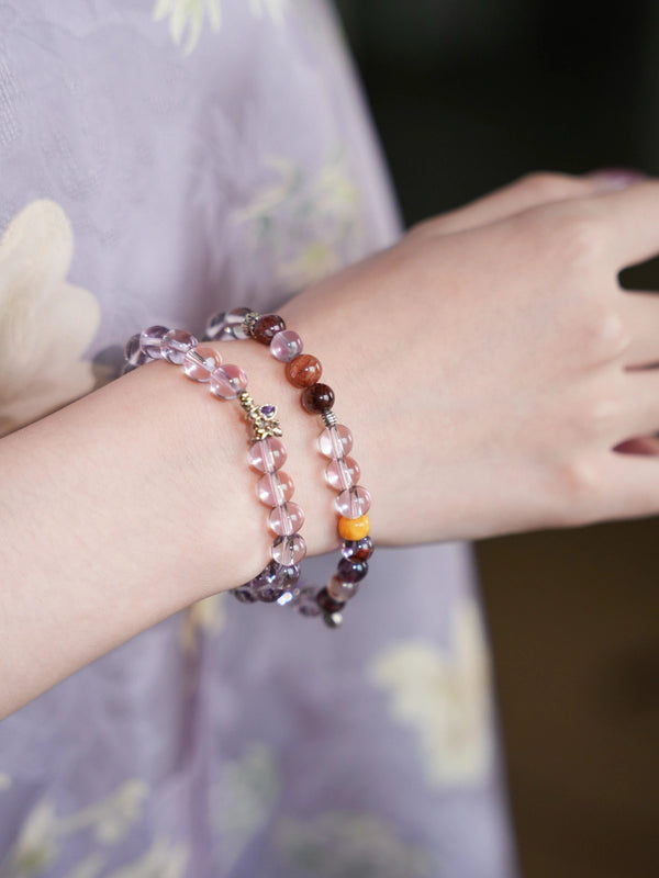 Violet Dawn Crystal Healing Bracelet