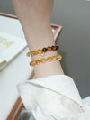Amber Glow Citrine & Tiger Eye Intentional Bracelet