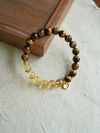 Amber Glow Citrine & Tiger Eye Intentional Bracelet