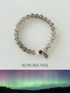 Aurora Veil Moonstone & Amber Intentional Bracelet