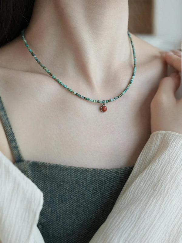 Emerald Breeze Crystal Healing Necklace