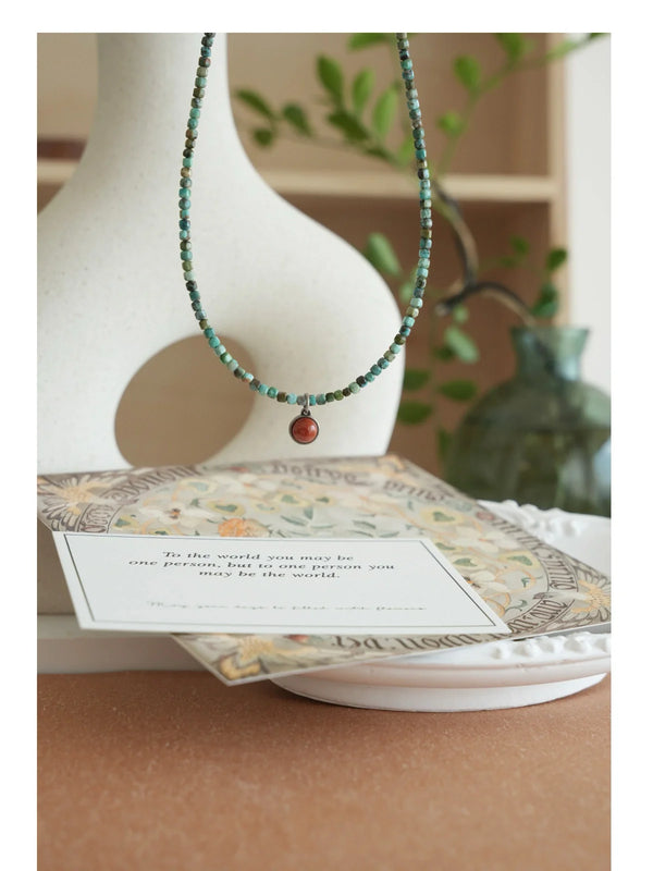 Emerald Breeze Crystal Healing Necklace