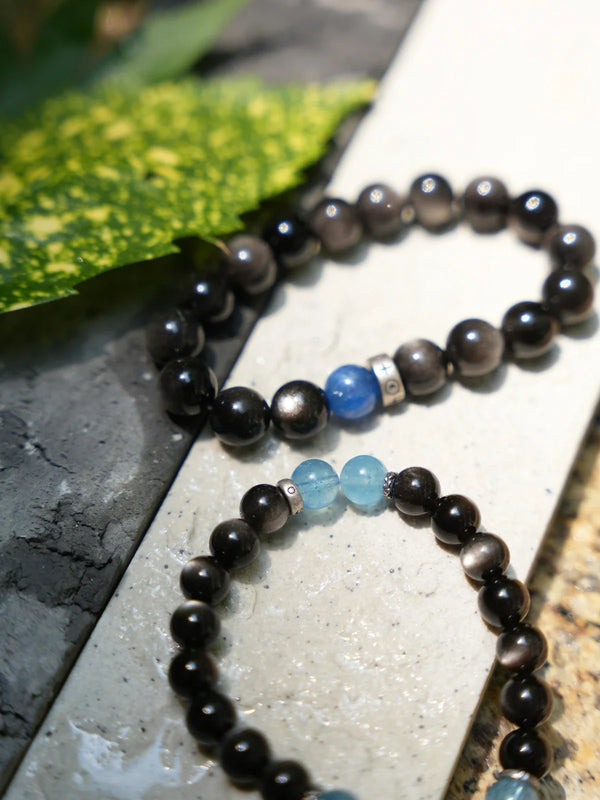 Midnight Galaxy Crystal Healing Bracelet