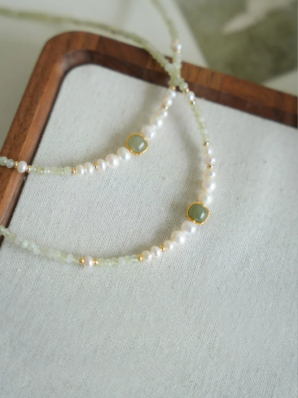 Moonlit Lily Crystal Healing Necklace