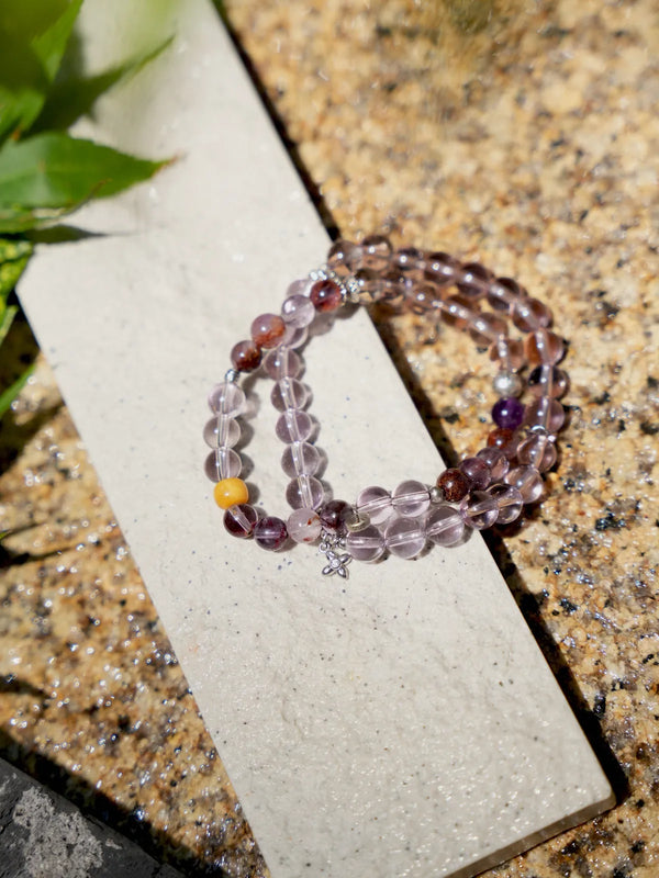 Violet Dawn Crystal Healing Bracelet