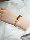 Amber Glow Citrine & Tiger Eye Intentional Bracelet