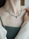 Emerald Breeze Crystal Healing Necklace