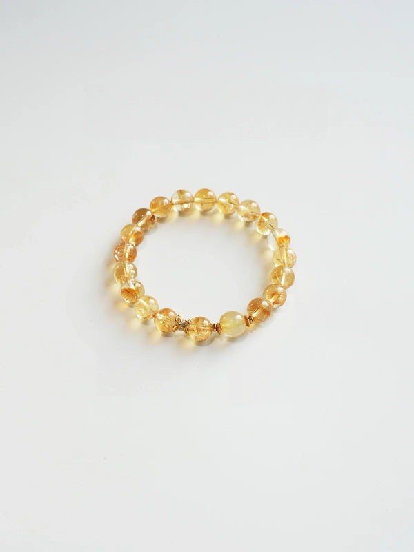 Golden Ripple Crystal Healing Bracelet