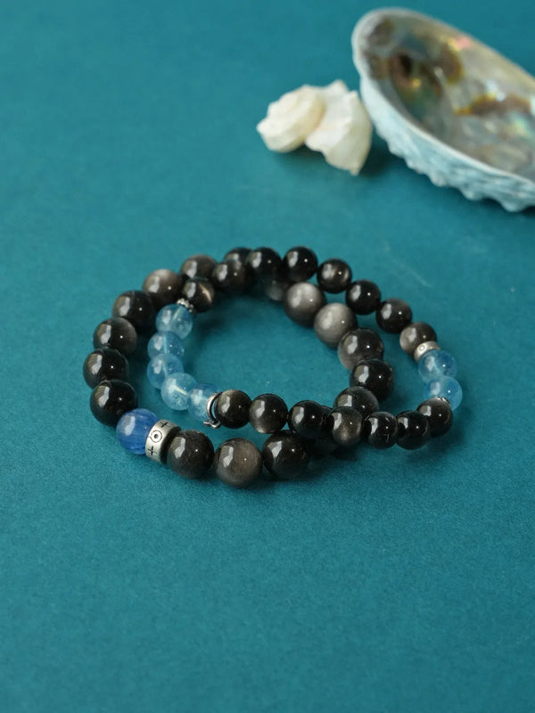 Midnight Galaxy Crystal Healing Bracelet