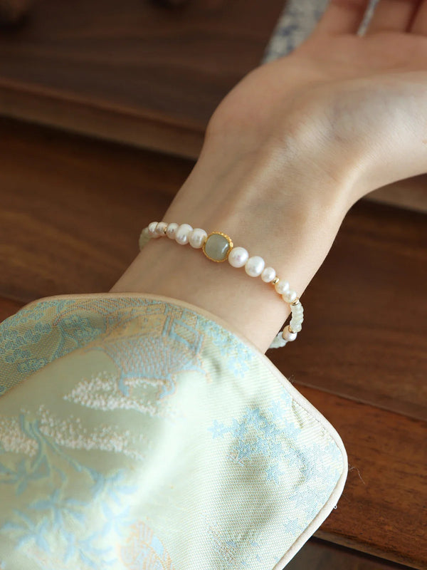 Moonlit Lily Crystal Healing Bracelet