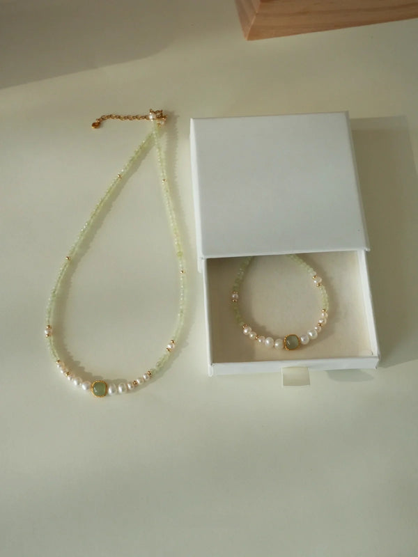 Moonlit Lily Crystal Healing Bracelet